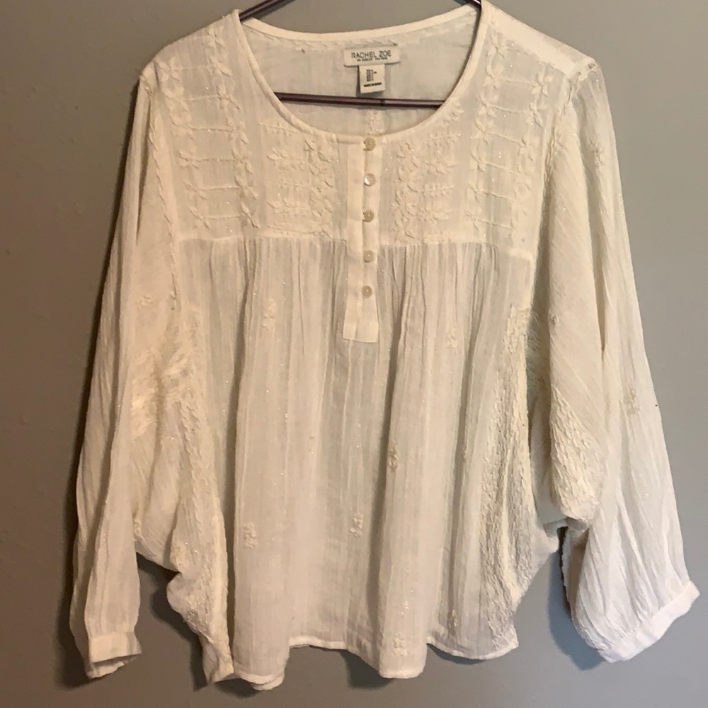 Rachel Zoe Gauzey Top, Large
